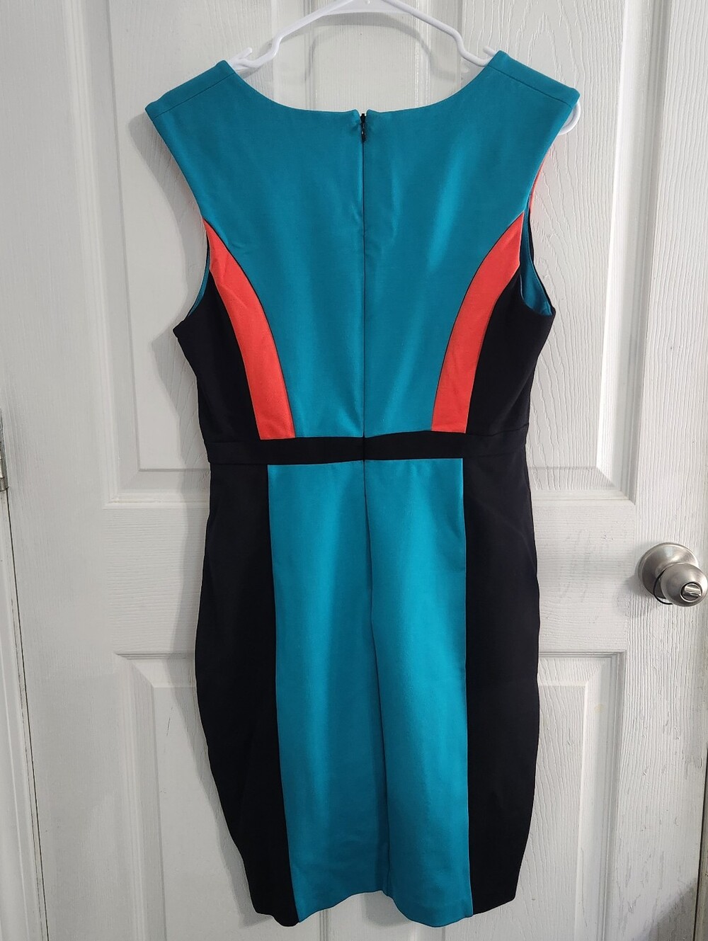Plenty by Tracy Reese VEDA colorblock sheath dress contour retro size 8 - Picture 5 of 6